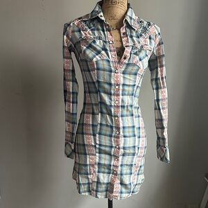 Guess Multicolor Plaid Shirt